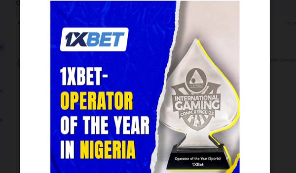 1xBet became the Operator of the Year in sport betting in Nigeria