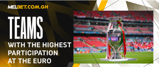 Teams with the Highest Participation at the EURO